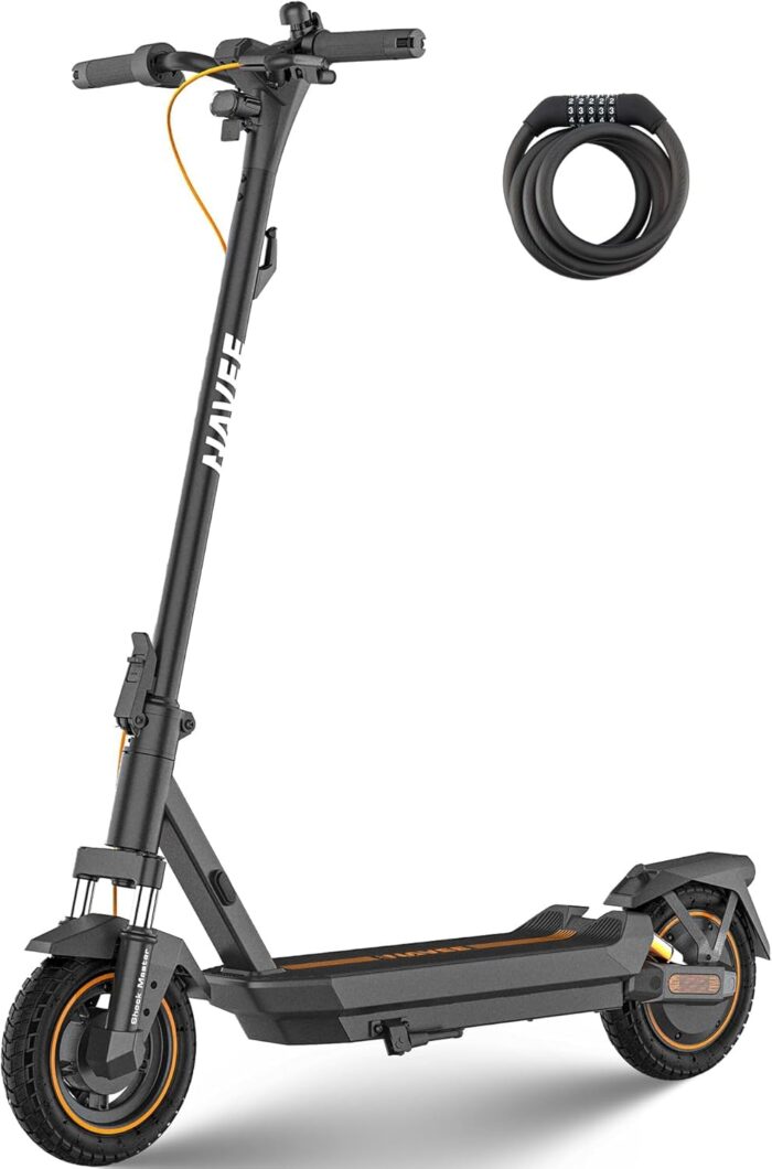 NAVEE GT3 Serie E-Scooter 350W-400W, 50 km-75 km Reichweite | Vierfach-Federung | Klappbar (54 cm) mit IPX5,Steigungen 18%-22%