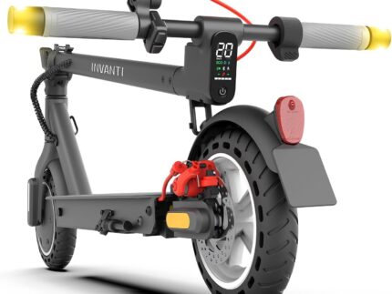 E Scooter mit Straßenzulassung, INVANTI E30 Elektroroller 32KM Reichweite, E Roller für Erwachsene mit Hinteren Stoßdämpfern, E Roller 120kg Tragkraft, Faltbarer Elektroscooter mit App und Blinker