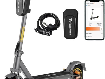 EVERCROSS EV10S MAX Elektroroller mit Straßenzulassung (ABE), Faltbarer E Scooter für Erwachsene - mit APP, 500W Motor, 80KM Reichweite, Max.20 km/h, 10" Vakuumreifen mit Gelschicht