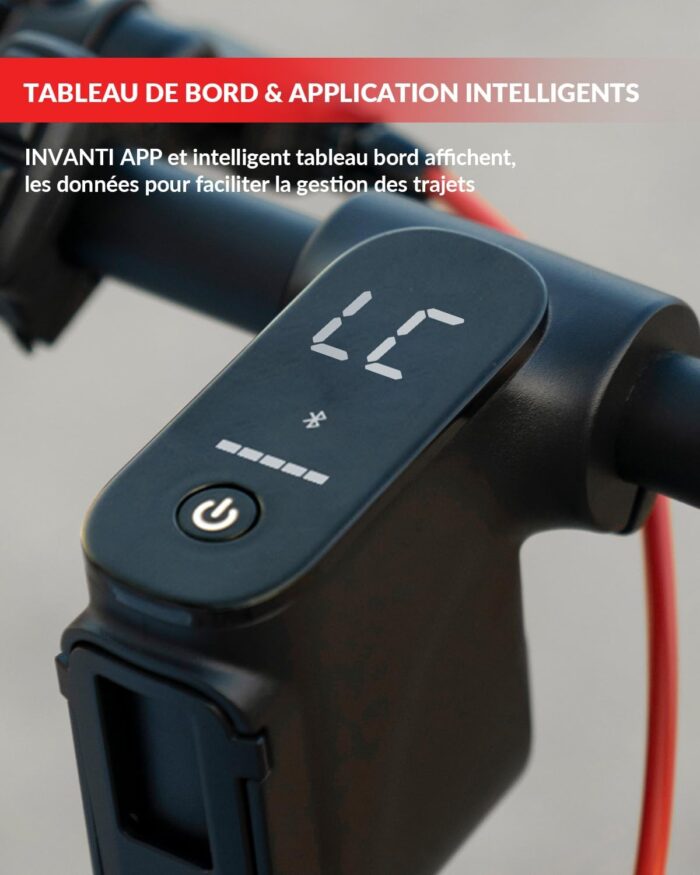 E Scooter mit Straßenzulassung, INVANTI E30 Elektroroller 32KM Reichweite, E Roller für Erwachsene mit Hinteren Stoßdämpfern, E Roller 120kg Tragkraft, Faltbarer Elektroscooter mit App und Blinker