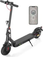 E Scooter mit Straßenzulassung, ABE Elektroroller Belastung bis 120kg, 30 km Reichweite, LED, 20km/h, 350W Motor, 8,5 Zoll Wabenreifen,Duales Bremssystem E Roller für Erwachsene