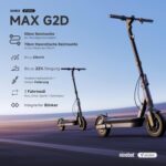 Segway-Ninebot MAX G2 D, E Scooter mit Straßenzulassung für Erwachsene, max. 20 km/h Geschwindigkeit, 70 km Reichweite, Lange Reichweite