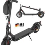 E Scooter mit Straßenzulassung, ABE Elektroroller Belastung bis 120kg, 30 km Reichweite, LED, 20km/h, 350W Motor, 8,5 Zoll Wabenreifen,Duales Bremssystem E Roller für Erwachsene