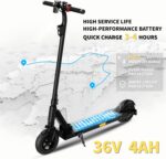 QnQ E Scooter, 2026 8 Zoll Faltbarer Roller, 500 W/20 km/h Motor, 15 km Reichweite, pannensichere Wabenreifen, Kinder und Jugendliche.