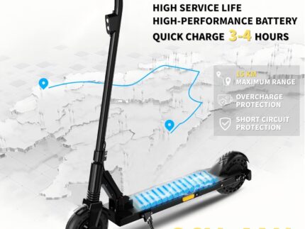 QnQ E Scooter, 2026 8 Zoll Faltbarer Roller, 500 W/20 km/h Motor, 15 km Reichweite, pannensichere Wabenreifen, Kinder und Jugendliche.