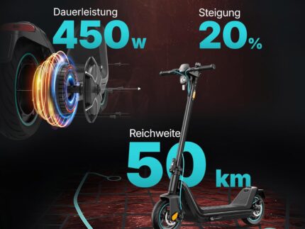 Odys E-Scooter mit Straßenzulassung und Blinker (je nach Modell bis zu 75 km Reichweite & bis zu 25% Steigung, max. 20km/h, klappbar) E-Roller mit Straßenzulassung Elektroscooter Elektroroller