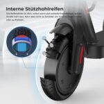 E Scooter mit Straßenzulassung, ABE Elektroroller Belastung bis 120kg, 30 km Reichweite, LED, 20km/h, 350W Motor, 8,5 Zoll Wabenreifen,Duales Bremssystem E Roller für Erwachsene
