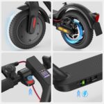 E Scooter mit Straßenzulassung, ABE Elektroroller Belastung bis 120kg, 30 km Reichweite, LED, 20km/h, 350W Motor, 8,5 Zoll Wabenreifen,Duales Bremssystem E Roller für Erwachsene