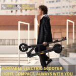 QnQ E Scooter, 2026 8 Zoll Faltbarer Roller, 500 W/20 km/h Motor, 15 km Reichweite, pannensichere Wabenreifen, Kinder und Jugendliche.